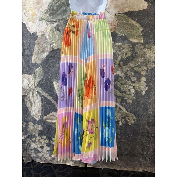 New Anthropologie The Isobel Silky Pleated Skirt by Maeve Sz Xl - Picture 4 of 6